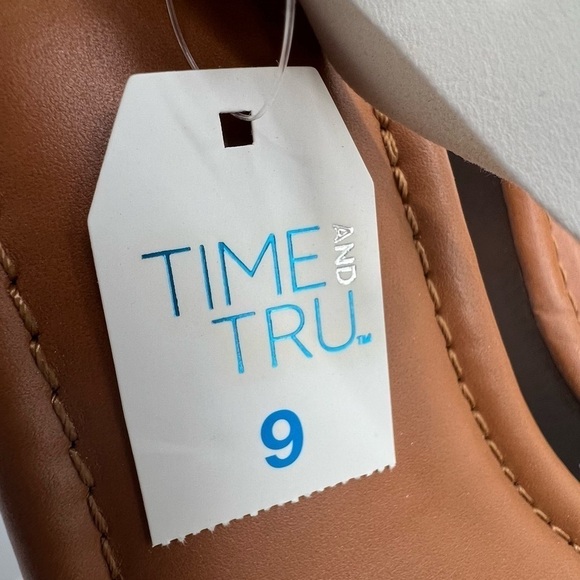 NWT Time And Tru White Platform Block Heel Sandals Size 9 Women's - Picture 9 of 9